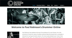 Desktop Screenshot of paulrobinsondrummeronline.com